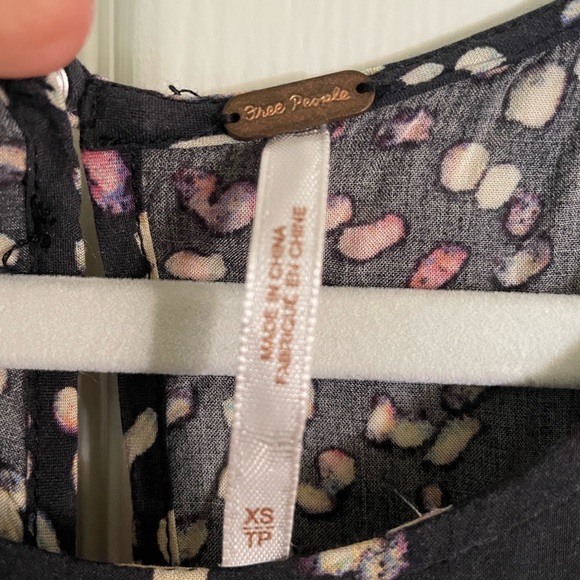 Free People First Kiss Maxi Dress Black Leopard Animal
Print Flowy Long Boho XS - Picture 6 of 8